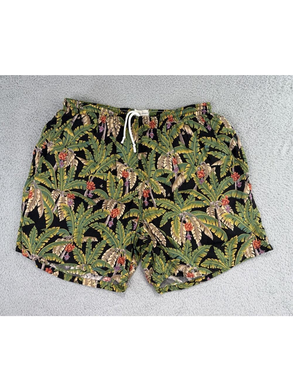Vtg Reyn Spooner Dietrich Varez Tropical Print Swim Trunks Shorts Men Large